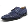 David Eden Men's Trek Patchwork Ostrich Leg Leather Violet