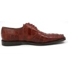 David Eden Men's Trek Patchwork Ostrich Leg Leather Cognac