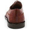 David Eden Men's Trek Patchwork Ostrich Leg Leather Cognac