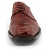 David Eden Men's Trek Patchwork Ostrich Leg Leather Cognac