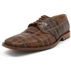 David Eden Men's Trek Patchwork Ostrich Leg Leather Taupe