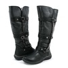 Wonderlust Gabrielle Wide Calf Water proof Fur Boots Black