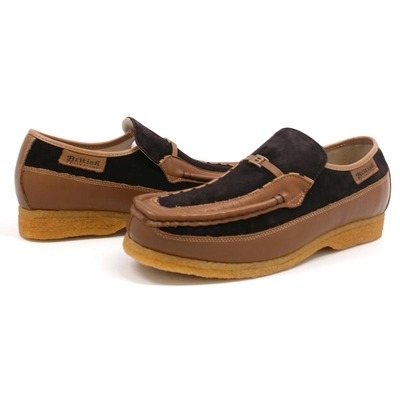 British Collection Power Old School Slip On Brown/Tan Shoes