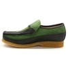 British Collection Power Old School Slip On Green/Brown Shoes