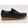 British Collection Power Old School Slip On Navy/Brown Shoes