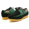 British Collection Crown-Green/Black Leather and Suede