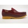 British Collection Power Old School Slip- Burgundy Leather Suede