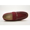 British Collection Power Old School Slip- Burgundy Leather Suede