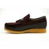 British Collection King Old School Slip On Brown Suede Shoes