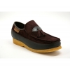 British Collection King Old School Slip On Brown Suede Shoes