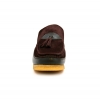 British Collection King Old School Slip On Brown Suede Shoes