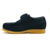 British Collection Royal Old School Slip On Navy Leather Suede