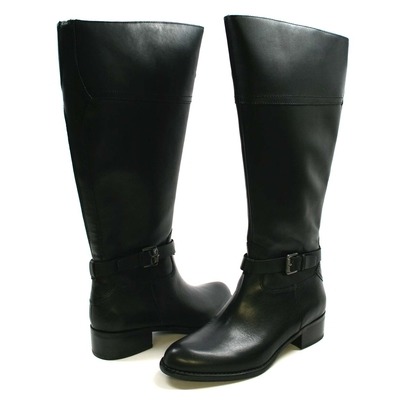 Franco Sarto Women's Corda Riding Boot Black Leather