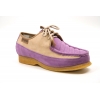 British Collection Crown-Lavender/Beige Oxford Leather Suede