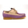 British Collection Crown-Lavender/Beige Oxford Leather Suede