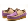British Collection Crown-Lavender/Beige Oxford Leather Suede
