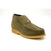 British Collection Checkers-Olive Suede Slip-ons