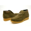 British Collection Checkers-Olive Suede Slip-ons