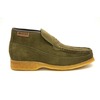 British Collection Checkers-Olive Suede Slip-ons