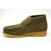 British Collection Checkers-Olive Suede Slip-ons