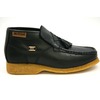 British Collection Palace-Black Leather Slip-on with tassle