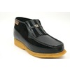 British Collection Apollo-Black and Black Leather/Suede Slip-on