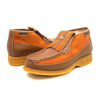 British Collection Apollo-Rust/Rust Leather/Suede Slip-on