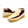 British Collection Checkers-Beige/Burgundy Suede Slip-ons