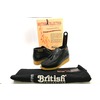 British Collection Classic-Black Leather Slip-on with Tassle