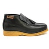 British Collection Classic-Black Leather Slip-on with Tassle