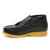 British Collection Classic-Black Leather Slip-on with Tassle