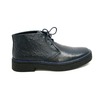 British Collection Men's Playboy Ostrich Boot Navy Leather