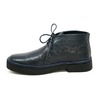 British Collection Men's Playboy Ostrich Boot Navy Leather