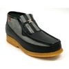 British Collection Apollo-Black & Grey Leather and Sued Slip-ons