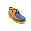 British Collection Knicks-Blue and Rust Leather/Suede Slip-on