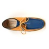 British Collection Knicks-Blue and Rust Leather/Suede Slip-on