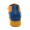 British Collection Knicks-Blue and Rust Leather/Suede Slip-on