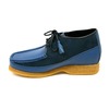 British Collection Knicks-Blue and Blue Leather/Suede Slip-on