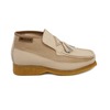British Collection Classic-Beige Leather Slip-on with Tassle