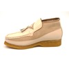 British Collection Classic-Beige Leather Slip-on with Tassle