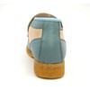 British Collection Palace-Blue and Beige Leather Slip-on