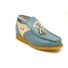 British Collection Palace-Blue and Beige Leather Slip-on