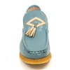 British Collection Palace-Blue and Beige Leather Slip-on