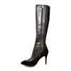 SoleMani Women's Aviva X-Slim 12"-13" Calf Black Leather Boot