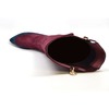 SoleMani Women's Aviva X-Slim 12"-13" Calf Plum/Navy Suede