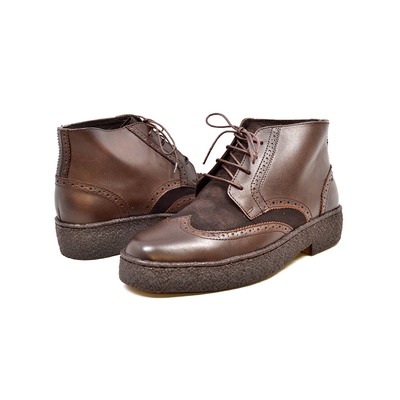 British Collection Wingtips Limited-Brown Leather and Suede