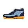 British Collection Palace-L.Blue/Navy Leather/Suede Slip-on