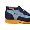 British Collection Palace-L.Blue/Navy Leather/Suede Slip-on