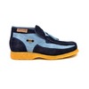 British Collection Palace-L.Blue/Navy Leather/Suede Slip-on