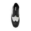 British Collection Wingtip Two-Tone Black Leather and Grey Suede